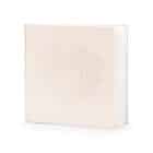 Licht roze gastenboek embossed hart - 20,5 x 20,5 cm
