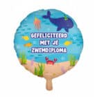 Folieballon zwemdiploma - 46 cm