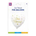 Folieballon hart Just Married - 46 cm (sandra)