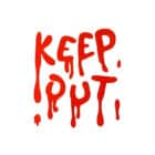 Gel raam sticker - Keep Out!