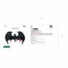 Folieballon vleermuis - 120 x 81 cm waarschuwing