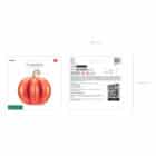 3D folieballon pompoen oranje staand - 90 x 90 cm waarschuwing 3D folieballon pompoen oranje staand - 90 x 90 cm waarschuwing