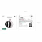 3D folieballon pompoen zwart-beige staand - 58 x 58 cm waarschuwing