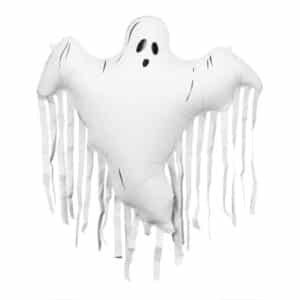 Folieballon spook met tassels - 93 x 86 cm