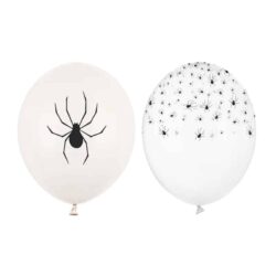 Latex ballonnen spinnen - 30 cm - 2 designs - 50 stuks