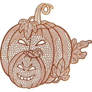 Placemat Halloween gouden pompoen - 38 cm Placemat Halloween gouden pompoen - 38 cm