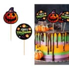 diy Happy Halloween little monsters cupcake prikkers - 6 cm diy Happy Halloween little monsters cupcake prikkers - 6 cm