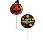 Happy Halloween little monsters cupcake prikkers - 6 cm - diy Happy Halloween little monsters cupcake prikkers - 6 cm - diy