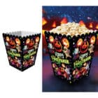 Happy Halloween little monsters popcornbak - 11 x 5 x 18 cm - sfeer