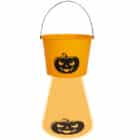 Halloween emmer met licht aan de onderkant - 1 stuks