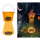 Halloween emmer met licht aan de onderkant - 1 stuks