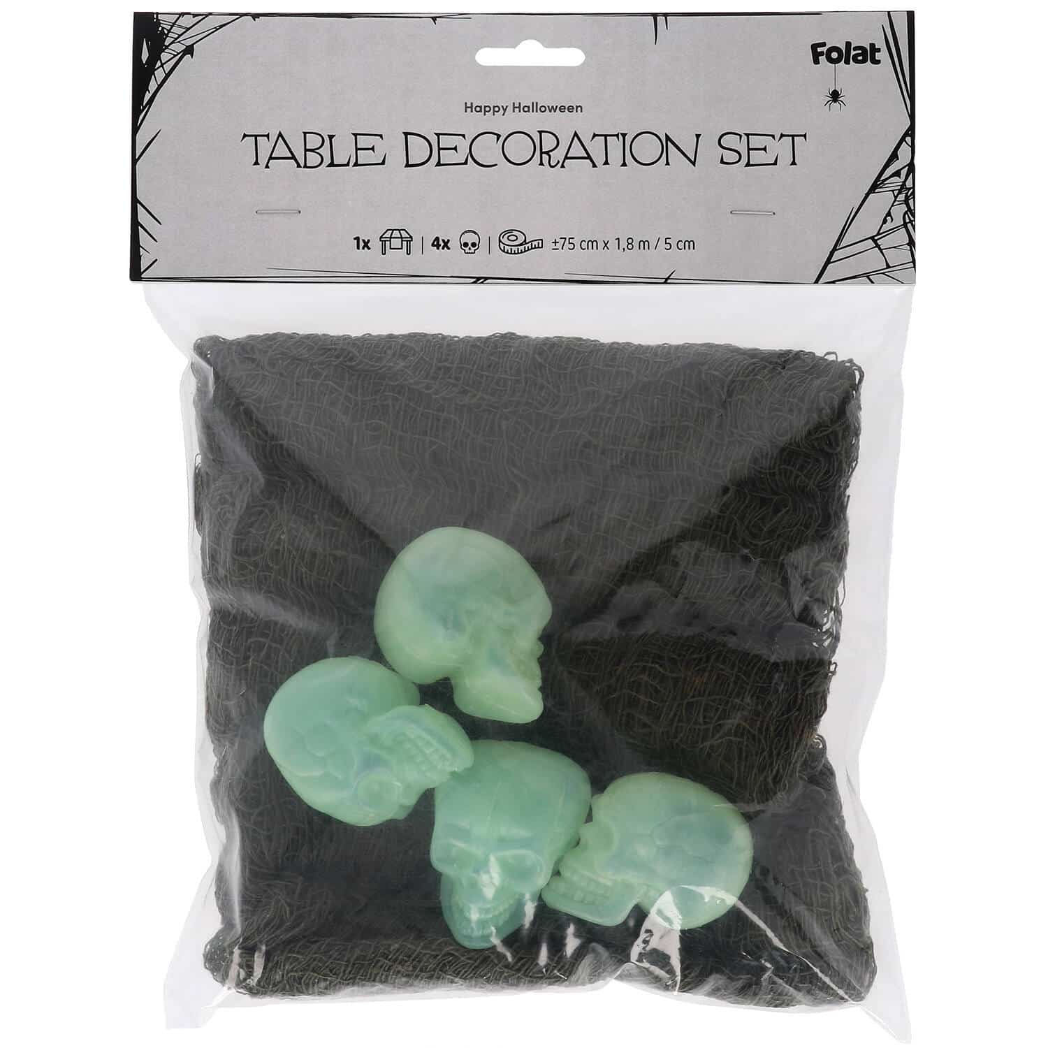 Tafelloper - Happy Halloween verp (geen glow in the dark) Tafelloper - Happy Halloween verp (geen glow in the dark)