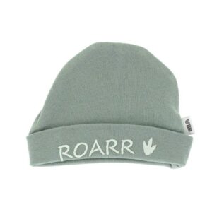 Muts 'ROARR' mosgroen (0-3 m) - 1 stuks