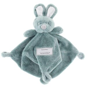 Pluche knuffeldoekje konijn mosgroen - 33 cm - 1 stuks