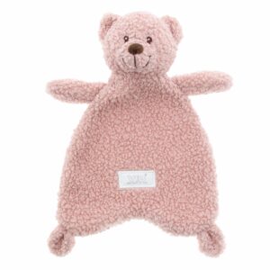 Pluche knuffeldoekje beer teddy rose smoke - 33 cm - 1 stuks