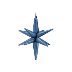 Folieballon Sterren 3D navy blue 105 cm