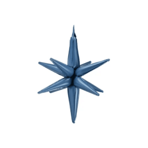 Folieballon Sterren 3D navy blue 105 cm