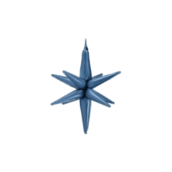 Folieballon Sterren 3D navy blue 50 cm