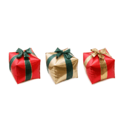 Folieballon cadeautjes met lint - 34 x 36 cm