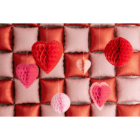 Papieren honeycomb harten - 3 stuks - sfeerfoto groot