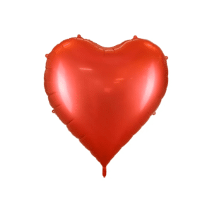 Folieballon hart rood XXL - 136 x 129 cm