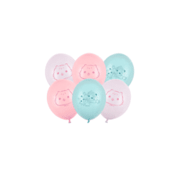 Latex ballonnen 'Gabby's Dollhouse' - mix pastelkleuren - 6 stuks - 27 cm