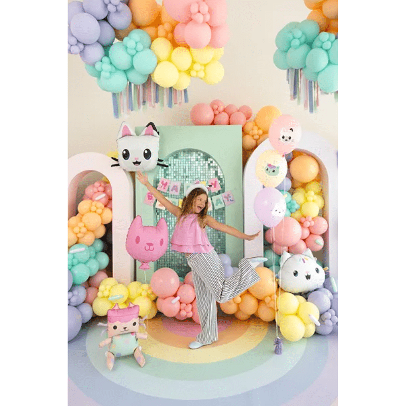 Latex ballonnen 'Gabby's Dollhouse' kleur - mix pastelkleuren - sfeerfoto Latex ballonnen 'Gabby's Dollhouse' kleur - mix pastelkleuren - sfeerfoto