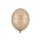 latex ballonnen 'Happy Birthday to you' - metallic cold gold latex ballonnen 'Happy Birthday to you' - metallic cold gold