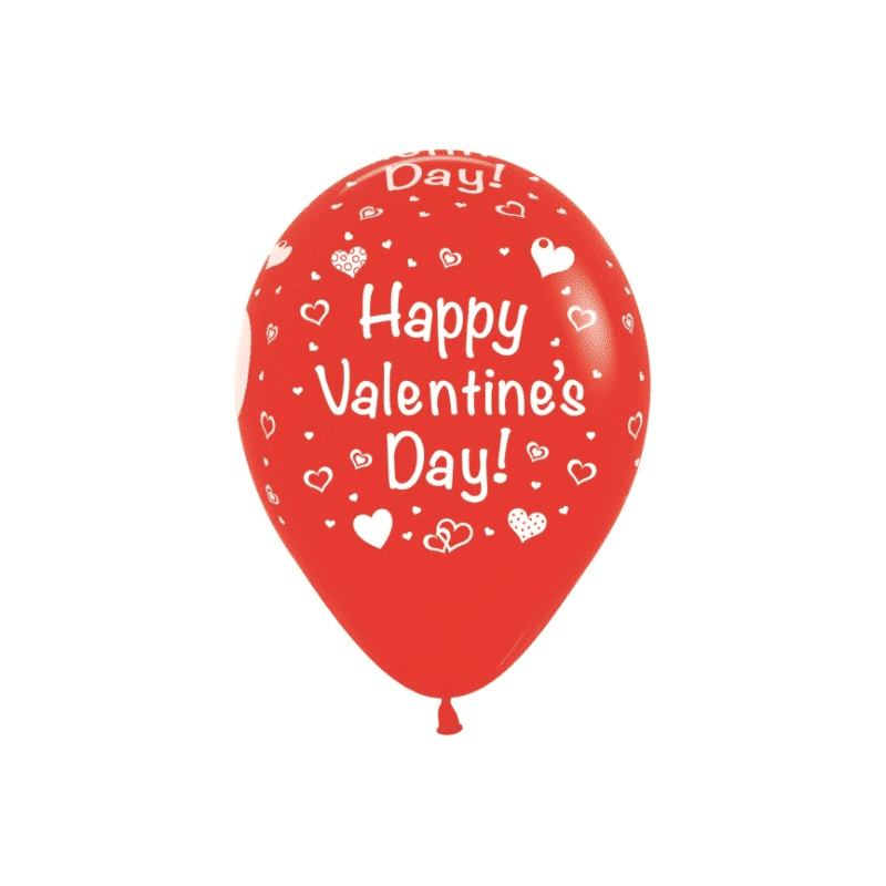 Latex ballonnen happy valentines day - rood Latex ballonnen happy valentines day - rood