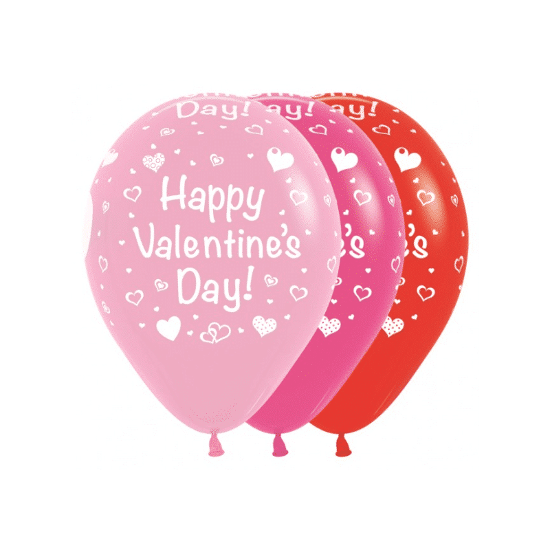 Latex ballonnen happy valentines day - assorti Latex ballonnen happy valentines day - assorti