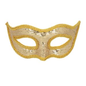 Oogmasker Venice sequins goud