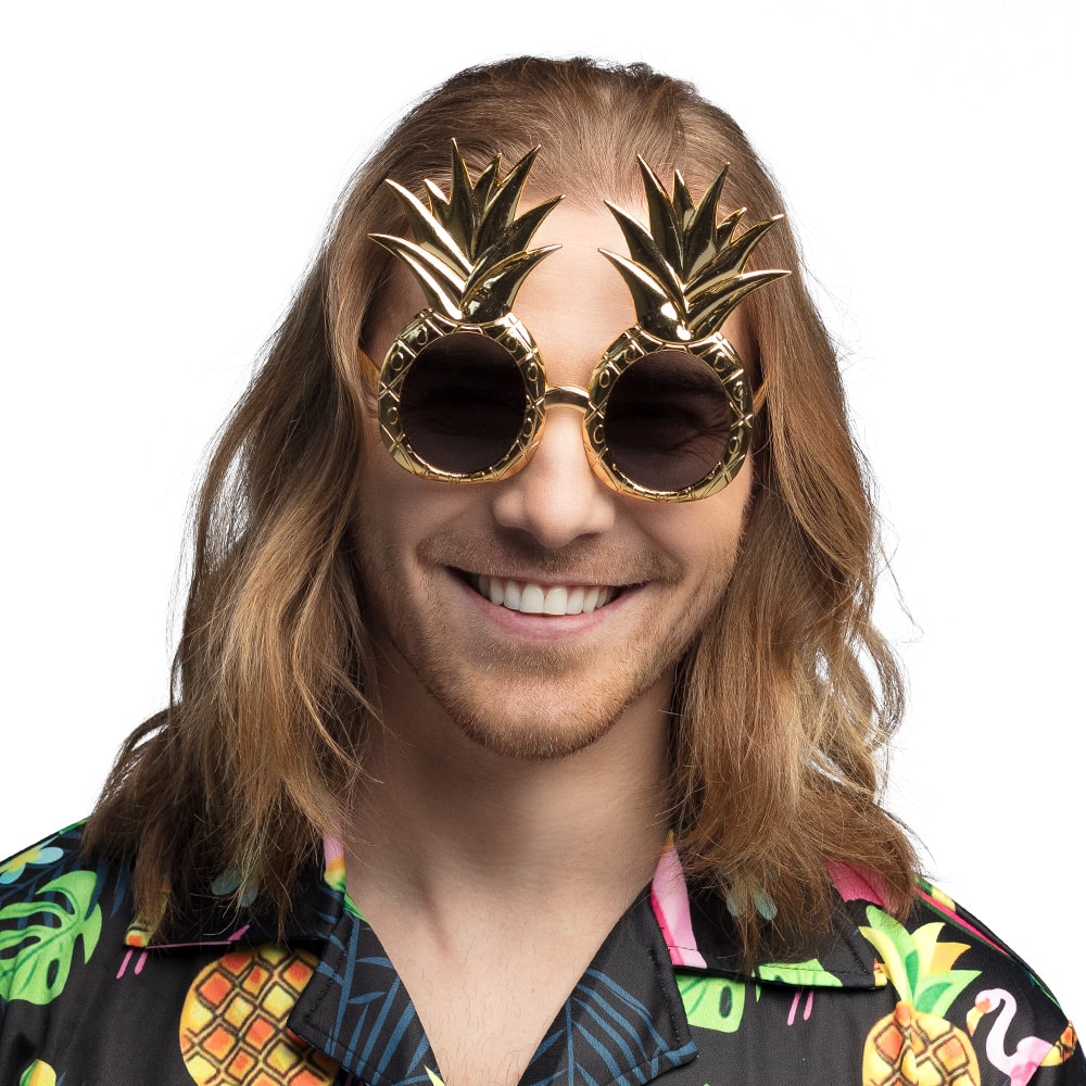 Partybril ananas goud