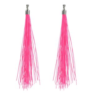 Oorbellen festival neon roze - clipsluiting - UV Blacklight