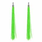 Paar festival oorbellen neongroen - clipsluiting - UV Blacklight - 20 cm Paar festival oorbellen neongroen - clipsluiting - UV Blacklight - 20 cm