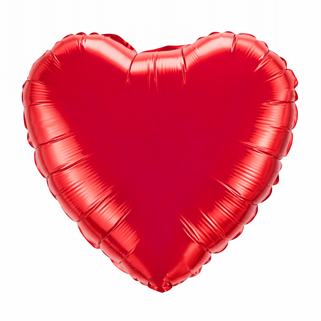 Folieballon hart rood 80 cm - 2 stuks (32 inch)