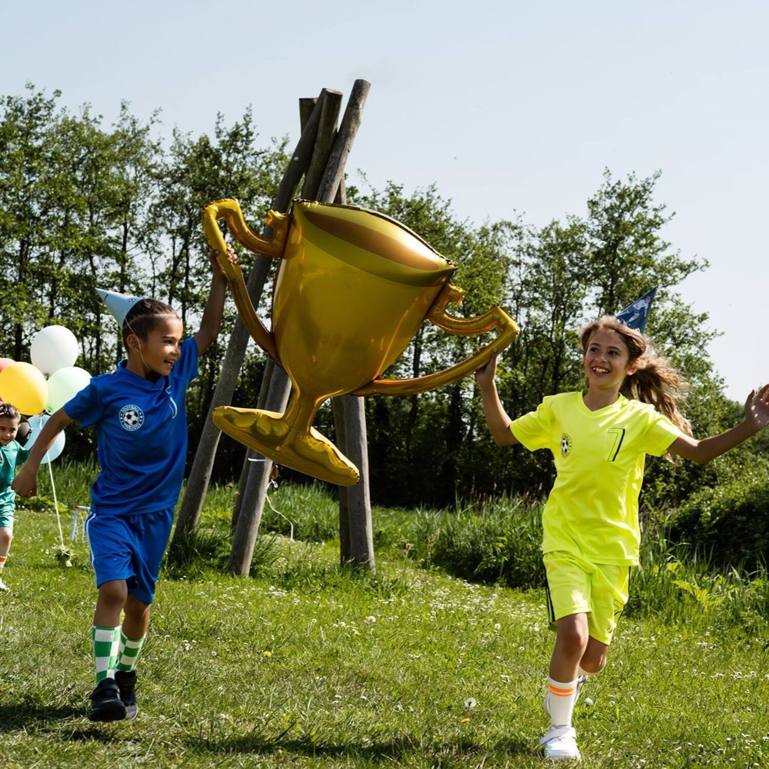 Folieballon kampioensbeker - 85 x 77 cm - 1 stuks