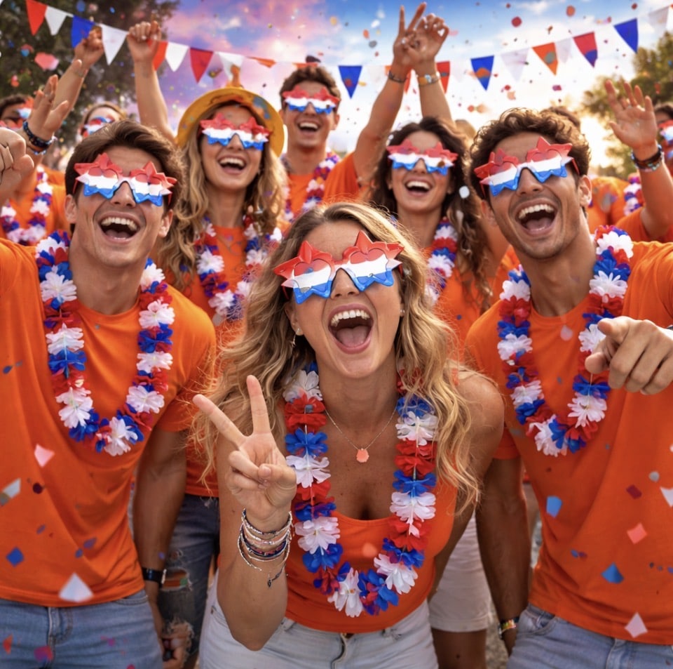 Sterren bril rood-wit-blauw - 1 stuks