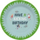Papieren borden - fantastic football - 23 cm - 8 stuks. Papieren borden - fantastic football - 23 cm - 8 stuks.