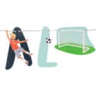 Letterslinger set - fantastic football - 1,5 meter Letterslinger set - fantastic football - 1,5 meter
