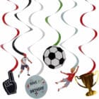 Hangdecoratie - fantastic football - 6 stuks Hangdecoratie - fantastic football - 6 stuks