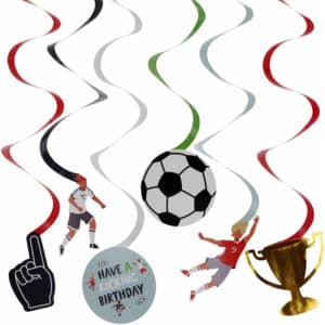 Hangdecoratie - fantastic football - 6 stuks