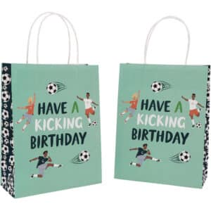 Geschenktasjes - fantastic football - 20 x 27 cm - 6 stuks