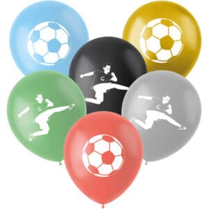 Latexballonnen - fantastic football - 33 cm - 6 stuks