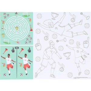 Activiteiten placemat - fantastic football - 6 stuks