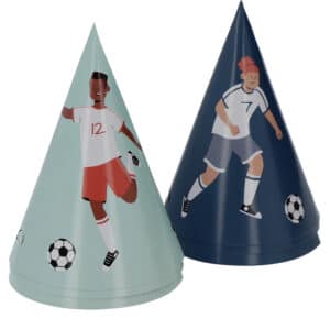 Feesthoedjes - fantastic football - 6 stuks - diy