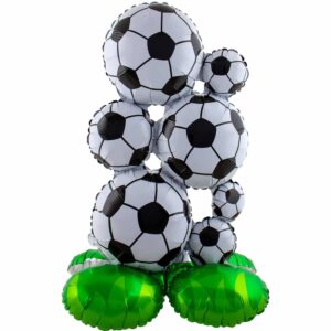 Staande folieballon - voetballen - 53 x 77 cm