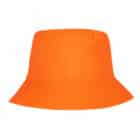 Bucket hat Rave neonoranje - UV blacklight - hoofdomtrek 58 cm - 1 stuks
