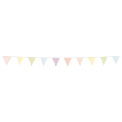 Vlaggenlijn dreamy pastels - polyester/katoen - 6 m - 1 stuks Vlaggenlijn dreamy pastels - polyester/katoen - 6 m - 1 stuks