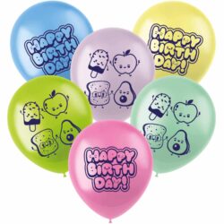 Latex ballonnen kawaii party - 33 cm - 6 stuks