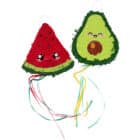 Mini pinãta set - avocado & watermeloen - 2 stuks Mini pinãta set - avocado & watermeloen - 2 stuks
